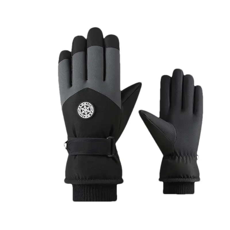 Ski Gloves for Men and Women, Fleece-Lined, Warm, Outdoor Cycling, Mountaineering, Thickened, Waterproof, Windproof, Cold-Proof, Touchscreen-Compatible, in Stock - Image 2