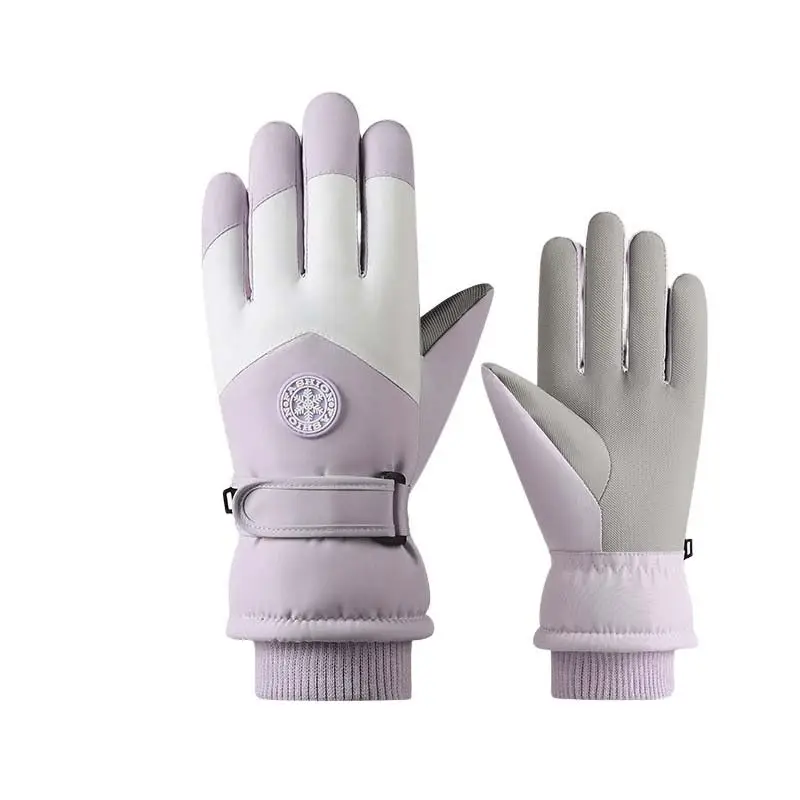 Ski Gloves for Men and Women, Fleece-Lined, Warm, Outdoor Cycling, Mountaineering, Thickened, Waterproof, Windproof, Cold-Proof, Touchscreen-Compatible, in Stock - Image 4