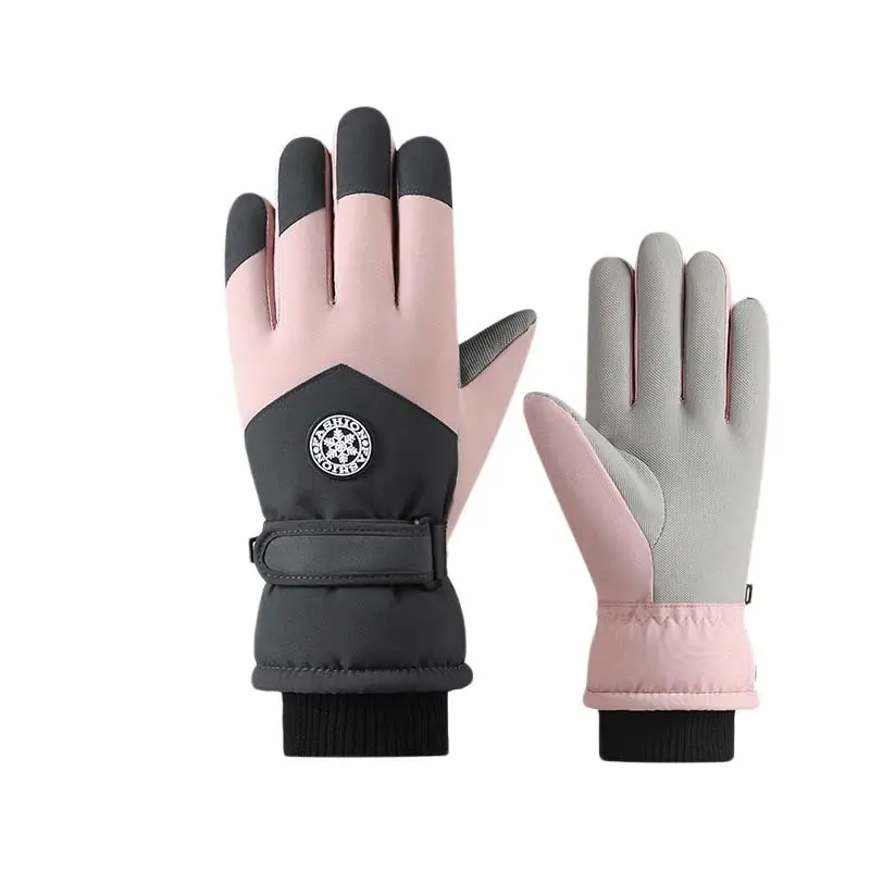 Ski Gloves for Men and Women, Fleece-Lined, Warm, Outdoor Cycling, Mountaineering, Thickened, Waterproof, Windproof, Cold-Proof, Touchscreen-Compatible, in Stock - Image 5