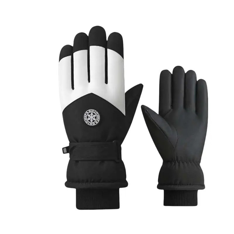 Ski Gloves for Men and Women, Fleece-Lined, Warm, Outdoor Cycling, Mountaineering, Thickened, Waterproof, Windproof, Cold-Proof, Touchscreen-Compatible, in Stock - Image 6