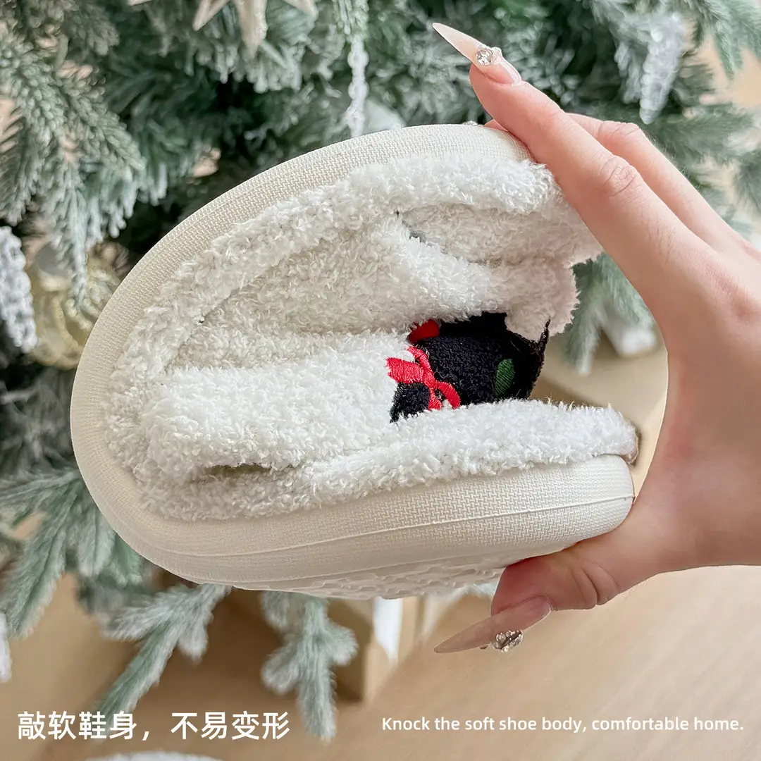 Cartoon Cotton Slippers for Women Autumn and Winter Indoor Home Cute Cotton Slippers Plush Shoes Warm Home Cotton Shoes for Women Wholesale - Image 5