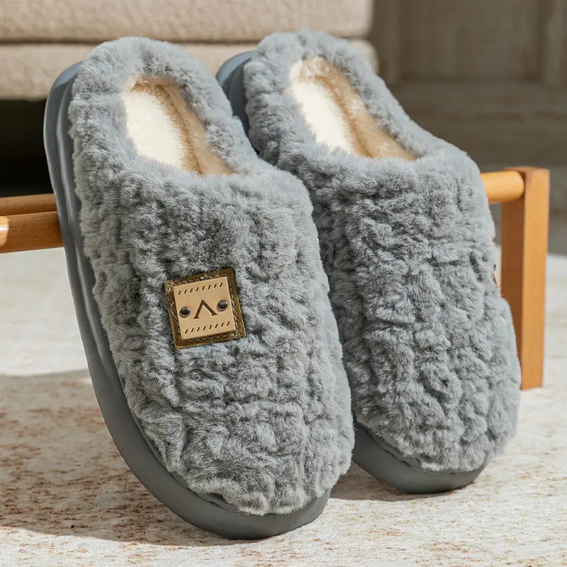 Fleece Lined Winter Slippers for Men & Women - Image 4