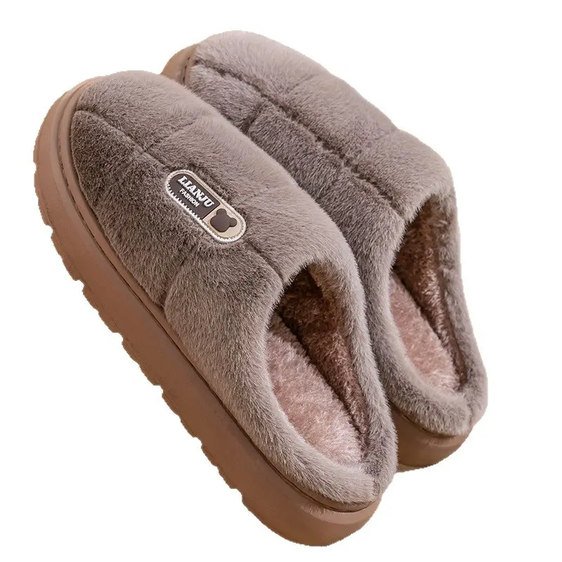 Elderly Cotton Slippers for Men Winter Warm Anti-Slip - Image 9