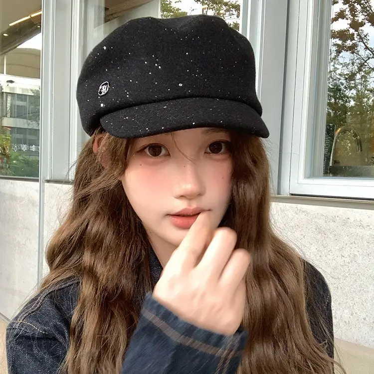 2025 Women Woolen Japanese Style Duckbill Hat 5.5cm - Image 8