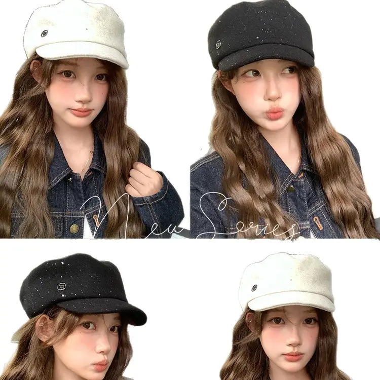 2025 Women Woolen Japanese Style Duckbill Hat 5.5cm - Image 9