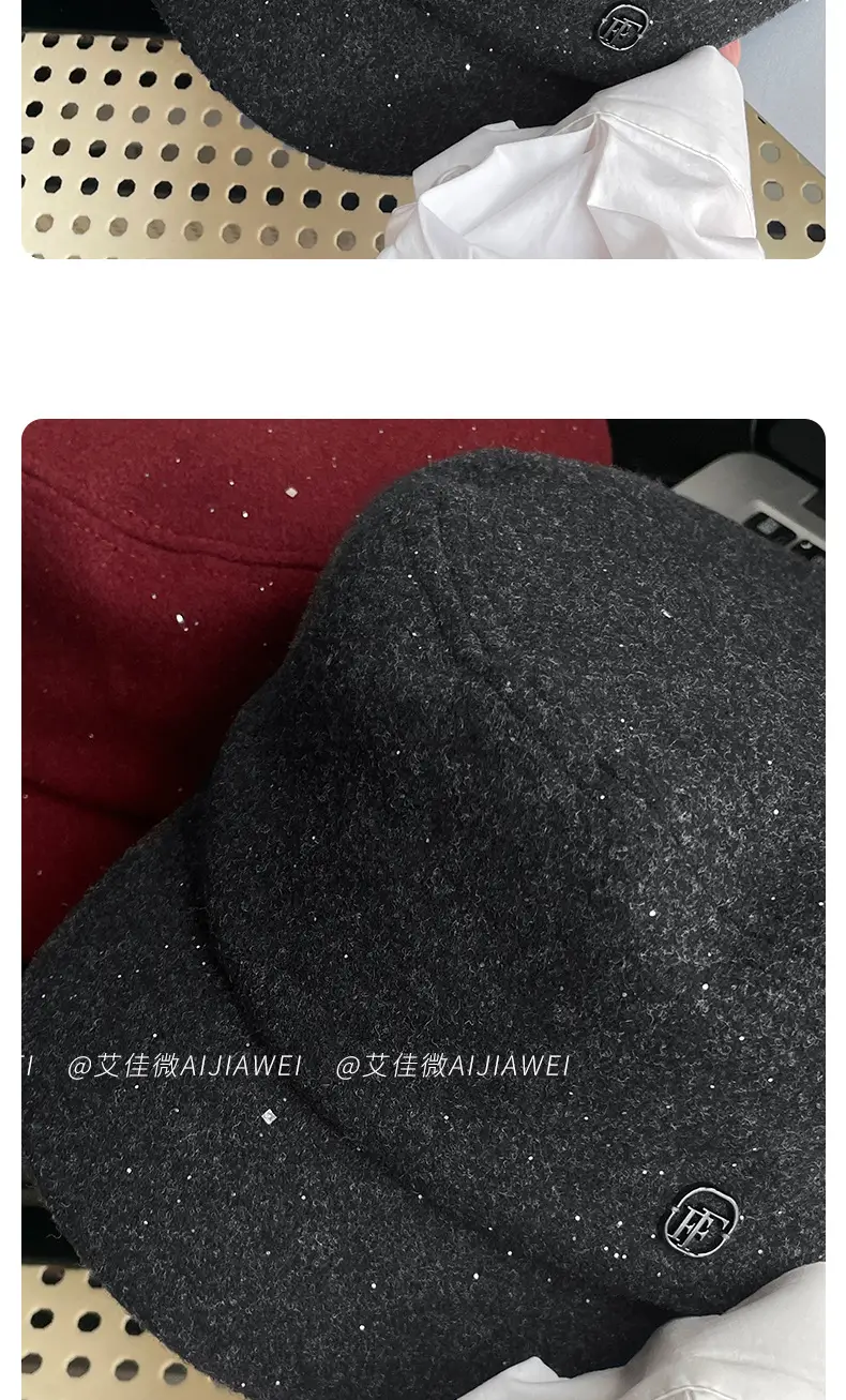 2025 Women Woolen Japanese Style Duckbill Hat 5.5cm — feature 14