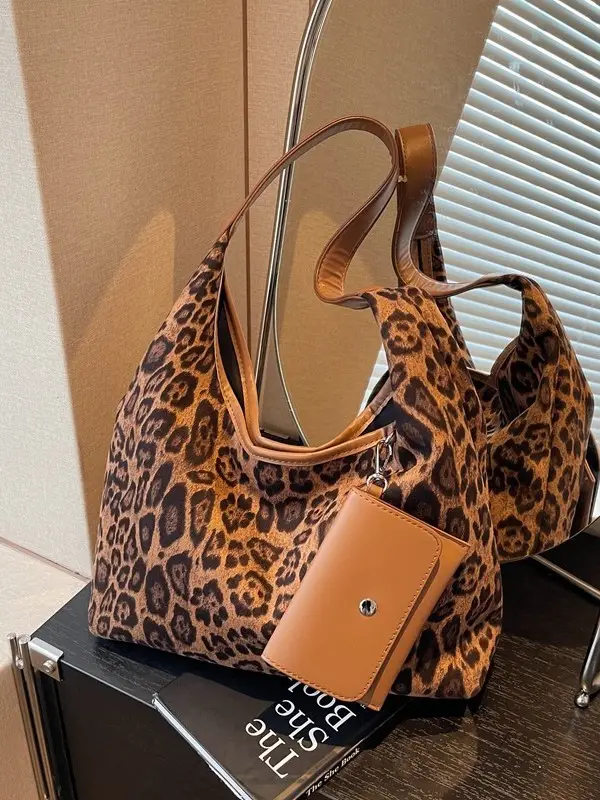 Leopard Print Large Cap Bag for Women 2025 - Image 6