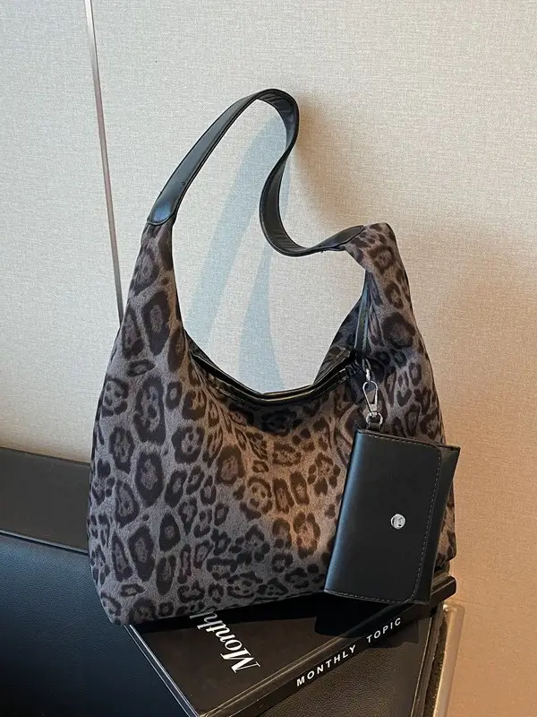 Leopard Print Large Cap Bag for Women 2025 - Image 7