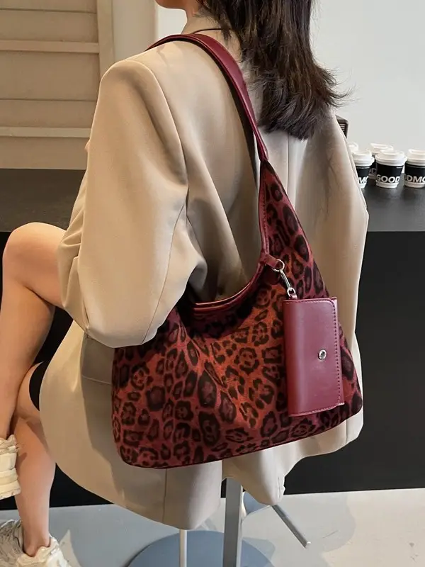 Leopard Print Large Cap Bag for Women 2025 - Image 8