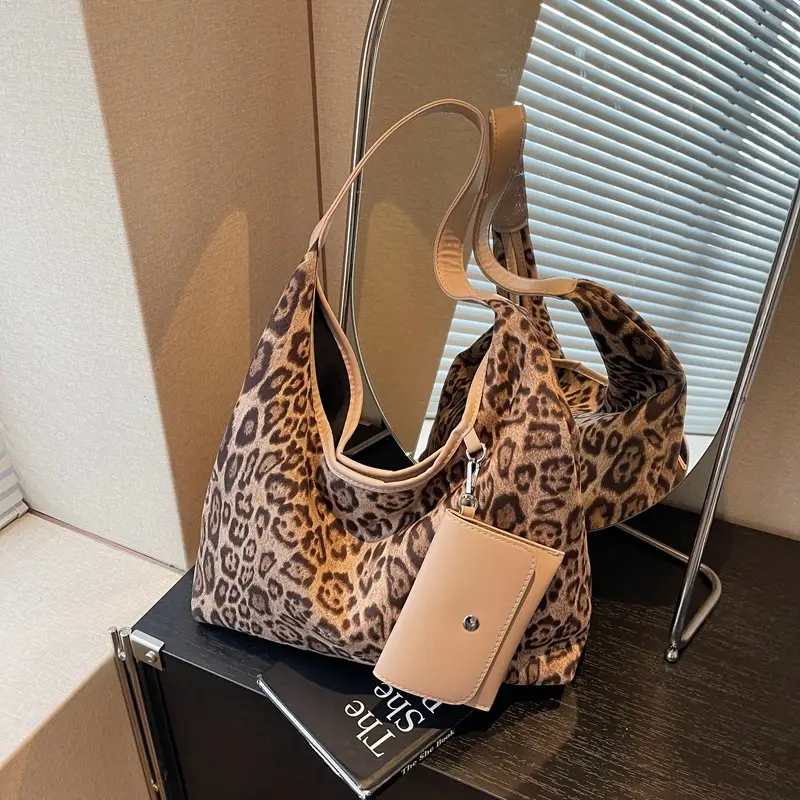 Leopard Print Large Cap Bag for Women 2025 - Image 3