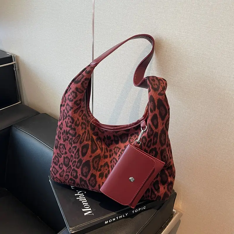 Leopard Print Large Cap Bag for Women 2025 - Image 4