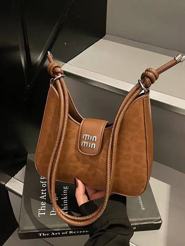 Women Crossbody Bag Brown PU Leather 2026 New - Image 7