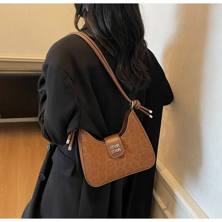 Women Crossbody Bag Brown PU Leather 2026 New — feature 14