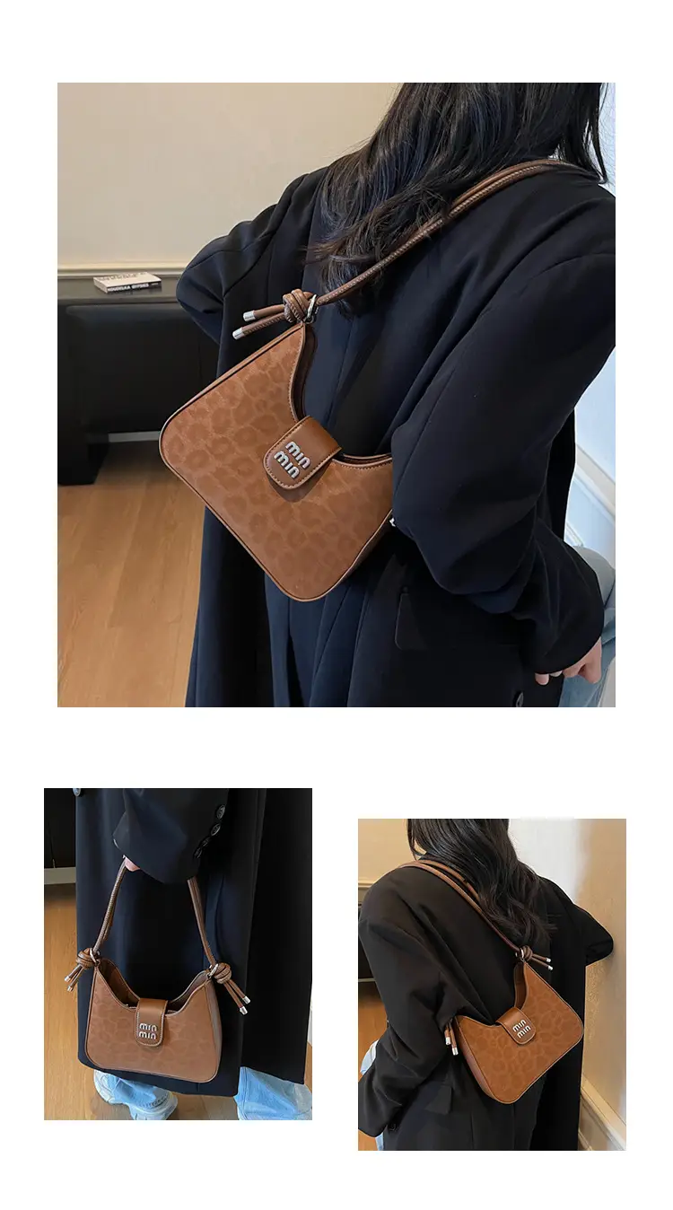 Women Crossbody Bag Brown PU Leather 2026 New — feature 8