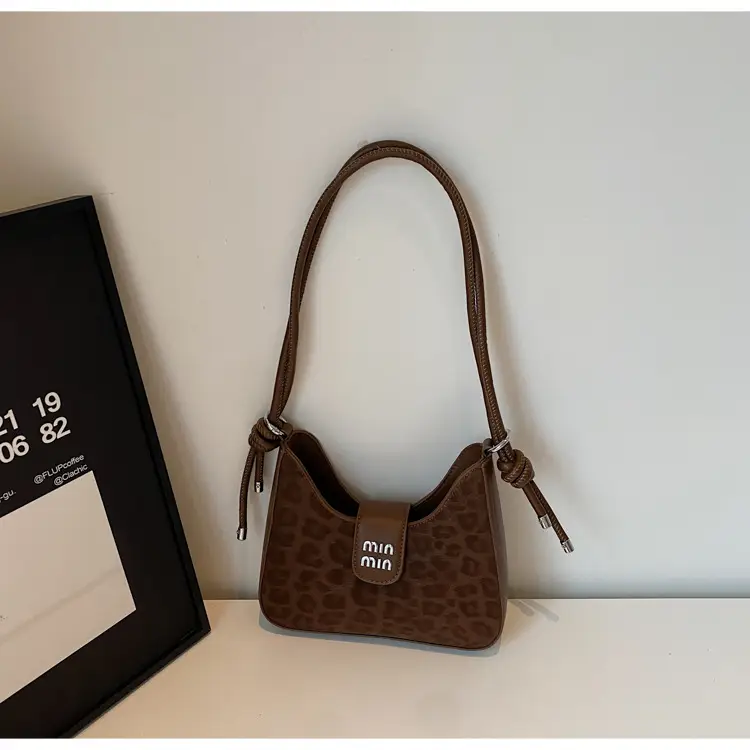 Women Crossbody Bag Brown PU Leather 2026 New - Image 3