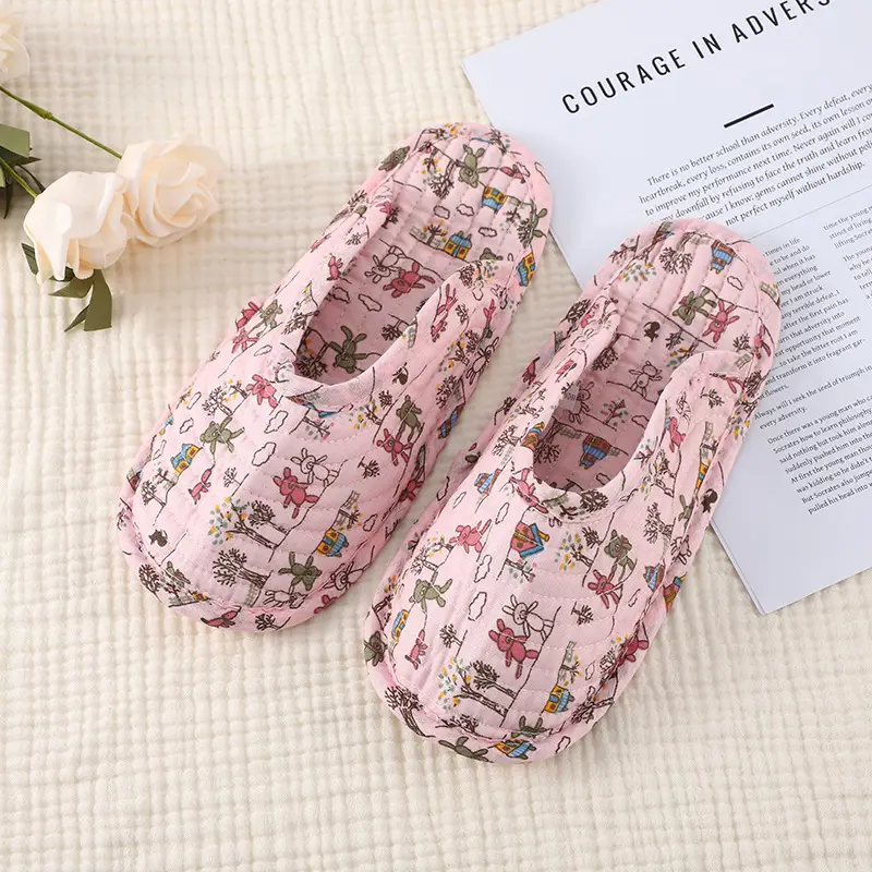 Summer Climbing Mat Special Slippers, Cotton Cloth Silent Four-Season Breathable Shoe Covers, Adult Indoor Cloth-Soled Toe-Cap Slippers - Image 20
