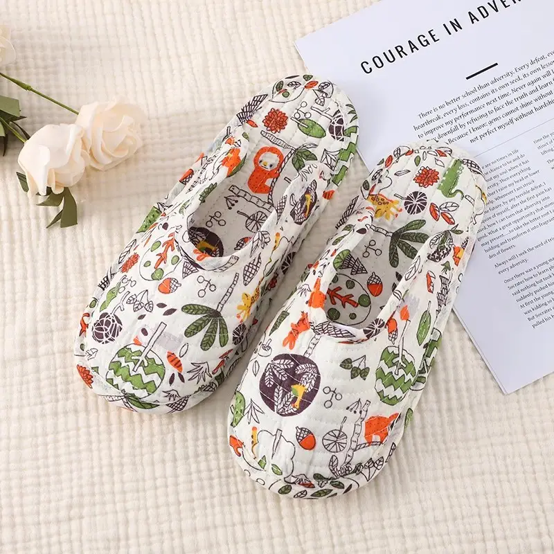 Summer Climbing Mat Special Slippers, Cotton Cloth Silent Four-Season Breathable Shoe Covers, Adult Indoor Cloth-Soled Toe-Cap Slippers — feature 11