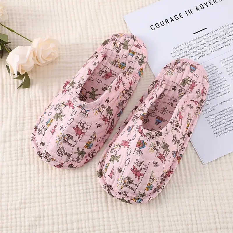 Summer Climbing Mat Special Slippers, Cotton Cloth Silent Four-Season Breathable Shoe Covers, Adult Indoor Cloth-Soled Toe-Cap Slippers — feature 12