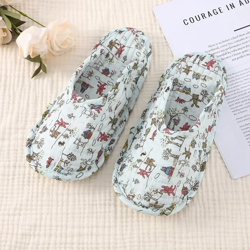 Summer Climbing Mat Special Slippers, Cotton Cloth Silent Four-Season Breathable Shoe Covers, Adult Indoor Cloth-Soled Toe-Cap Slippers — feature 19