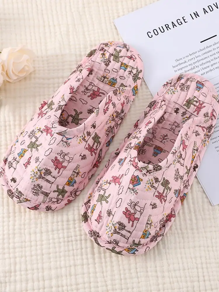 Summer Climbing Mat Special Slippers, Cotton Cloth Silent Four-Season Breathable Shoe Covers, Adult Indoor Cloth-Soled Toe-Cap Slippers - Image 14