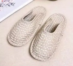 Summer Climbing Mat Special Slippers, Cotton Cloth Silent Four-Season Breathable Shoe Covers, Adult Indoor Cloth-Soled Toe-Cap Slippers - Image 2