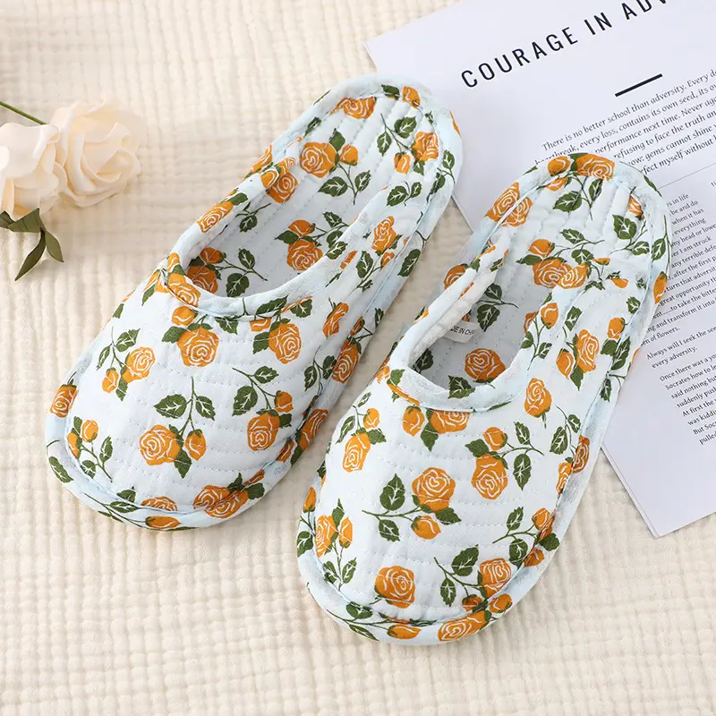 Summer Climbing Mat Special Slippers, Cotton Cloth Silent Four-Season Breathable Shoe Covers, Adult Indoor Cloth-Soled Toe-Cap Slippers - Image 5