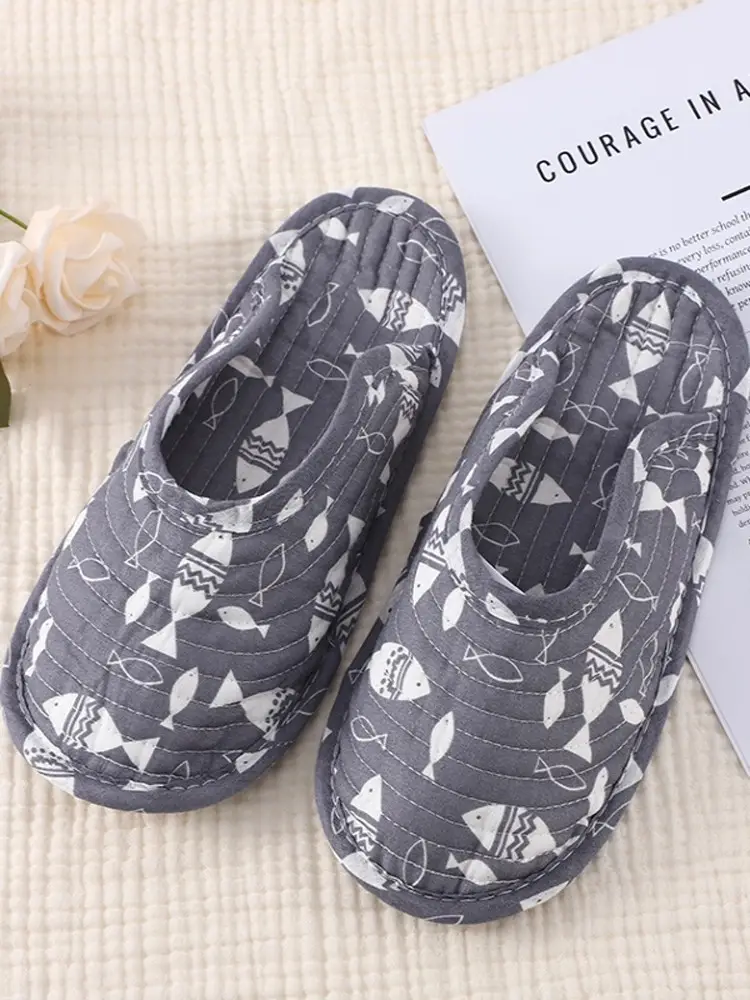 Summer Climbing Mat Special Slippers, Cotton Cloth Silent Four-Season Breathable Shoe Covers, Adult Indoor Cloth-Soled Toe-Cap Slippers - Image 6