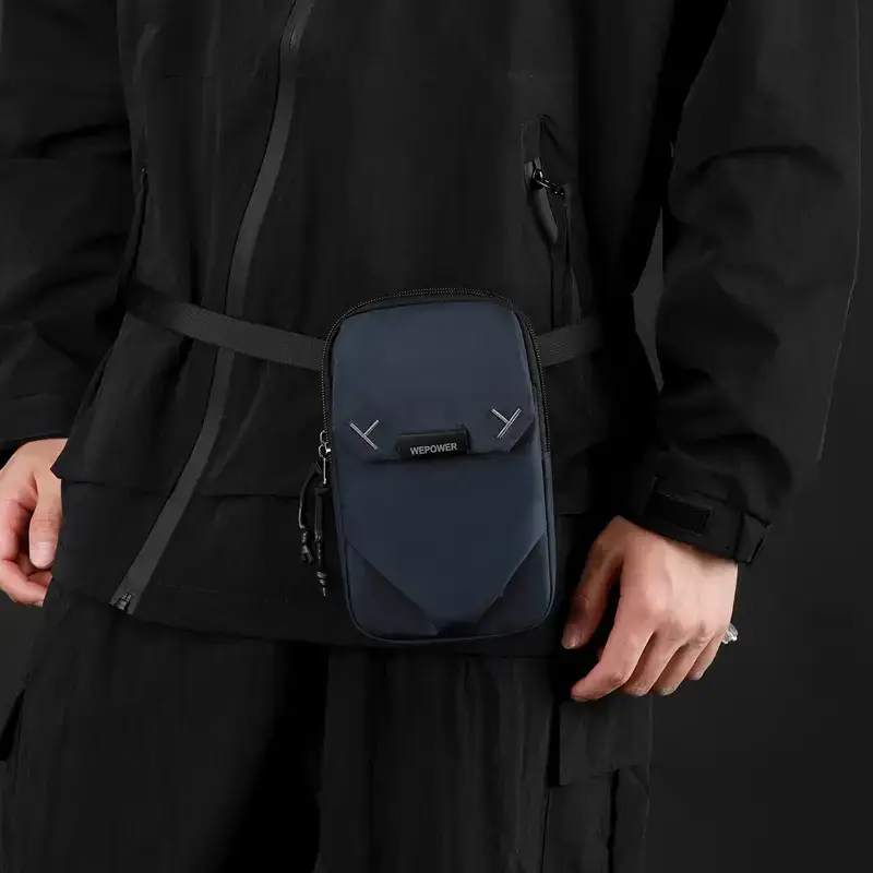 Wepower Black Casual Shoulder Bag Japanese Style - Image 7