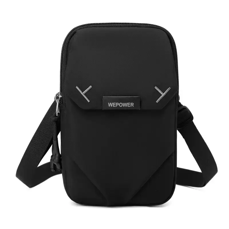 Wepower Black Casual Shoulder Bag Japanese Style - Image 9