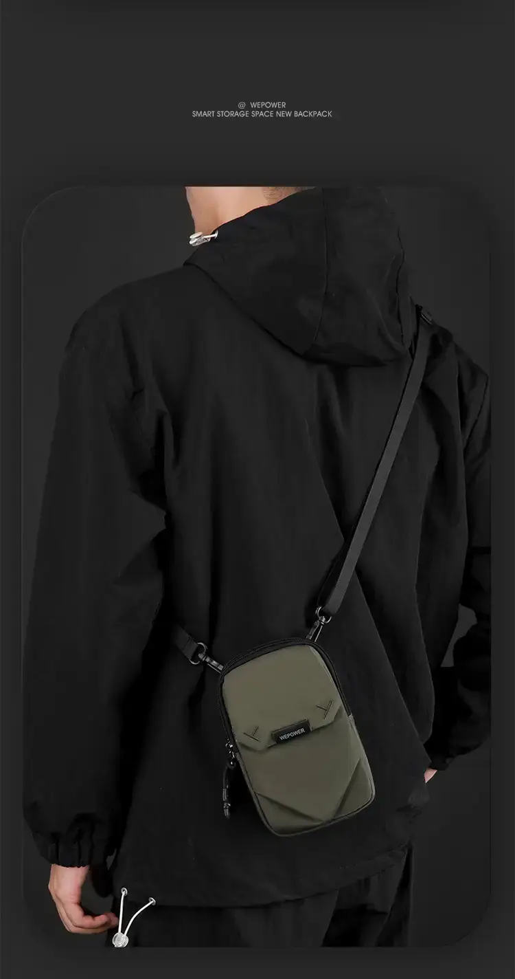 Wepower Black Casual Shoulder Bag Japanese Style — feature 16