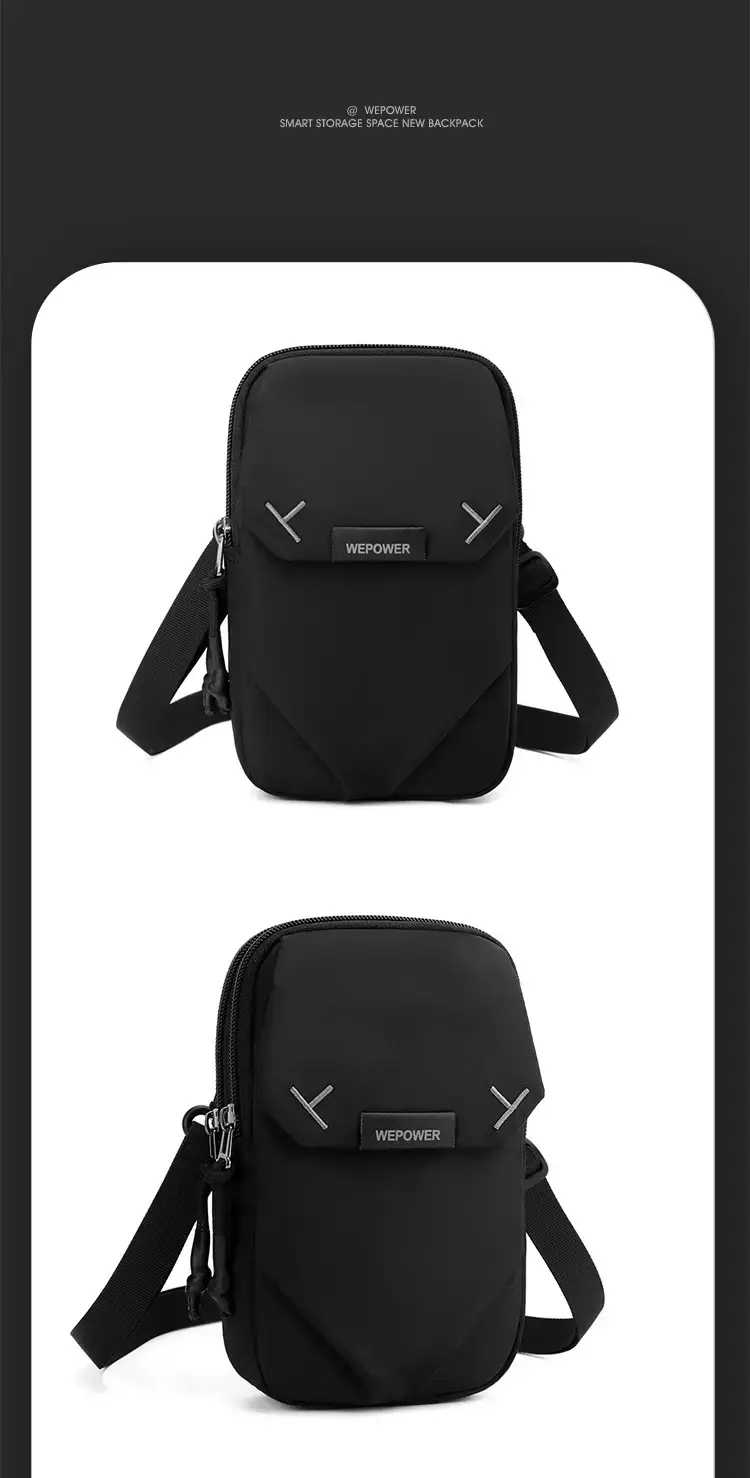 Wepower Black Casual Shoulder Bag Japanese Style — feature 25