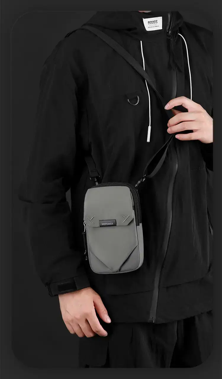 Wepower Black Casual Shoulder Bag Japanese Style — feature 4