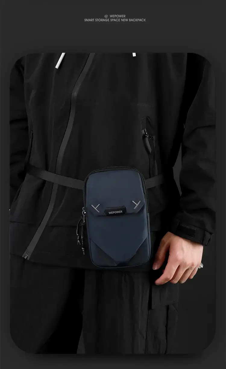 Wepower Black Casual Shoulder Bag Japanese Style — feature 5