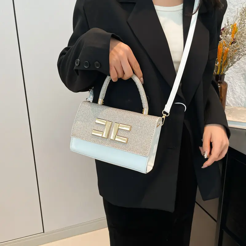 White Embroidered Women's PU Shoulder Bag 2025 - Image 8
