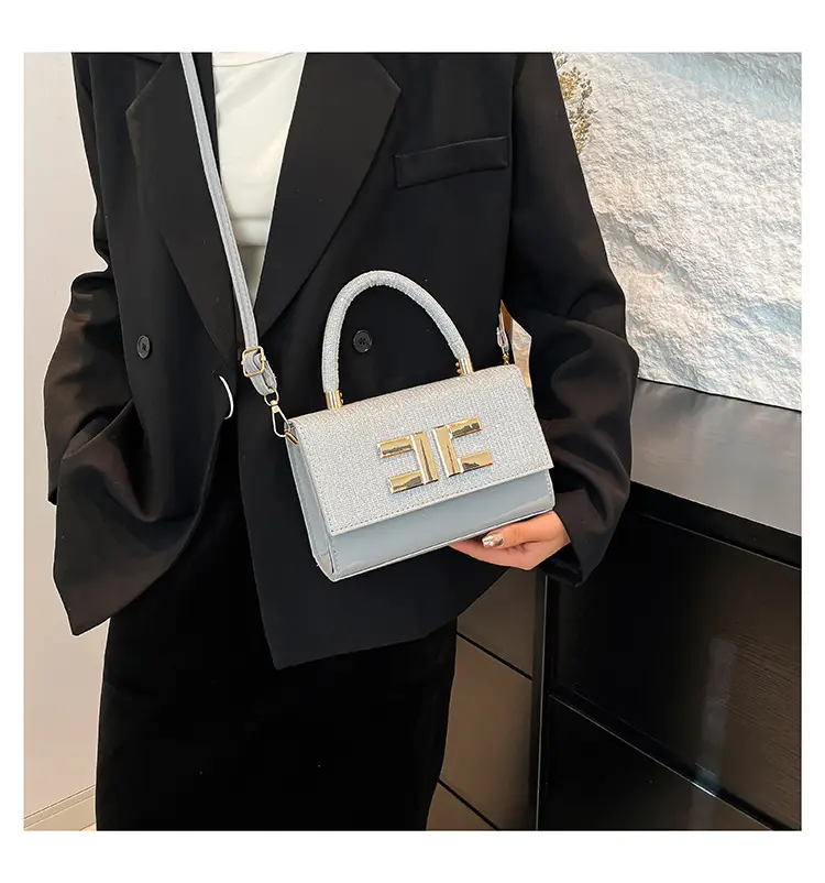 White Embroidered Women's PU Shoulder Bag 2025 — feature 11