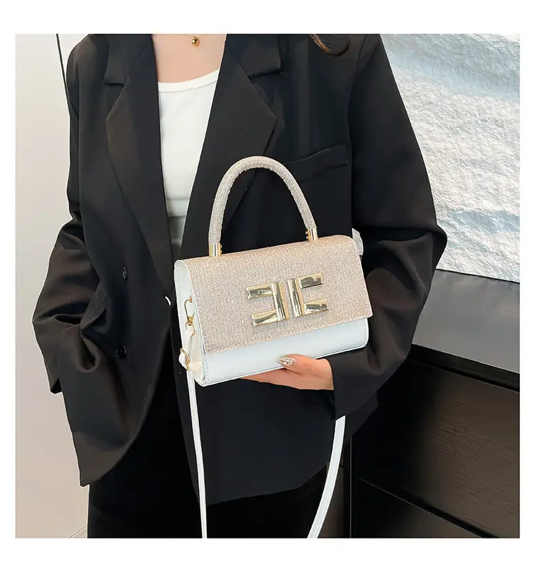 White Embroidered Women's PU Shoulder Bag 2025 — feature 13
