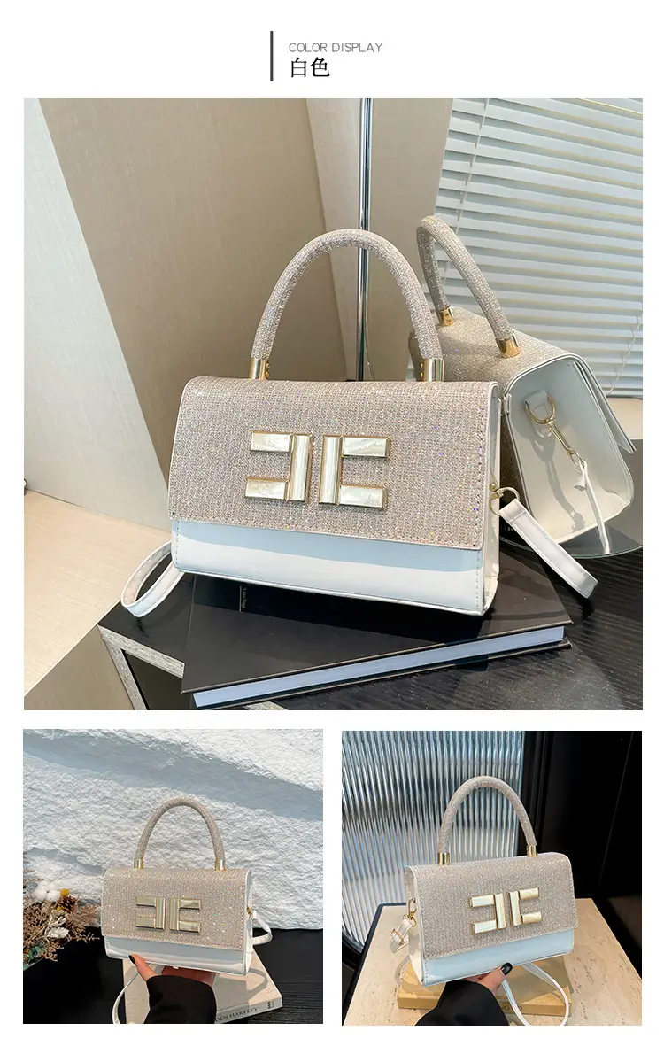 White Embroidered Women's PU Shoulder Bag 2025 — feature 23