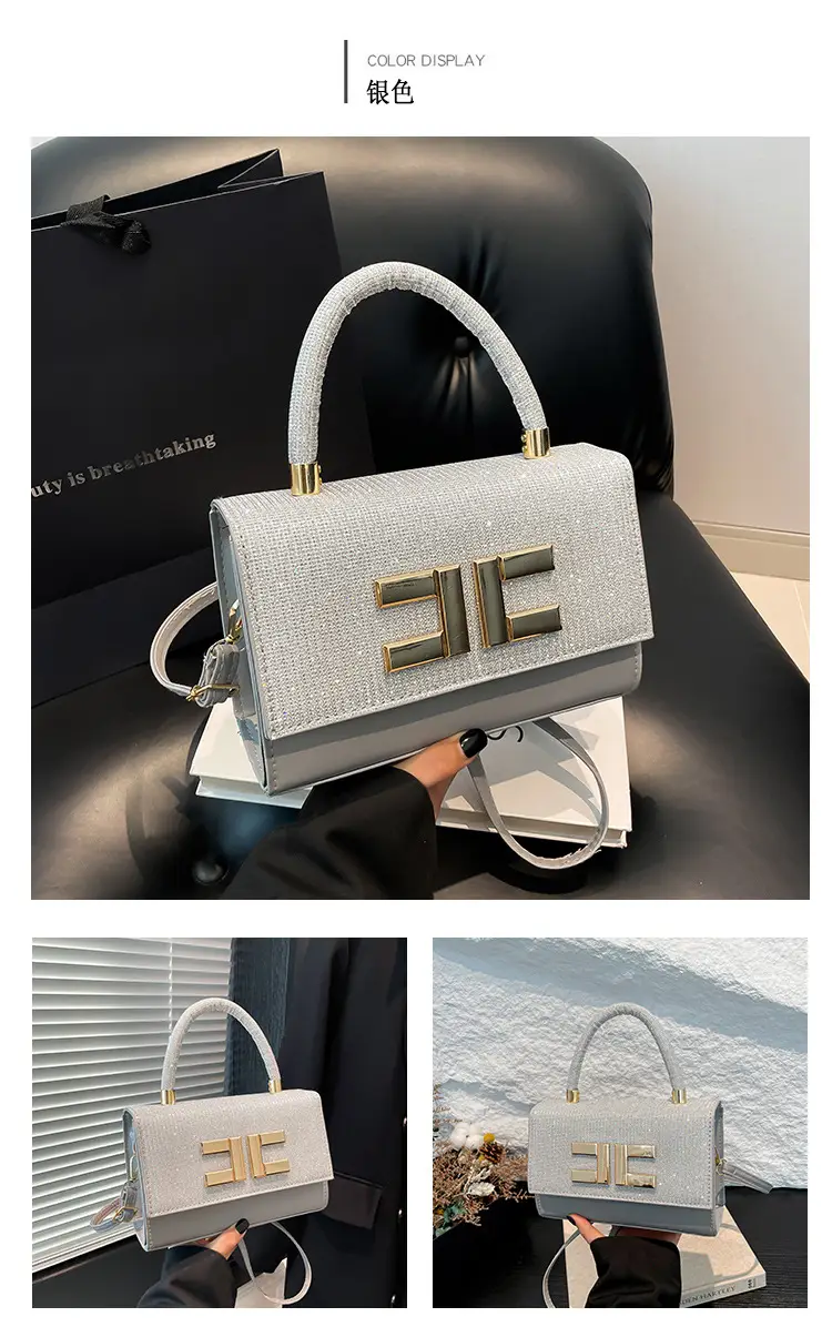White Embroidered Women's PU Shoulder Bag 2025 — feature 24