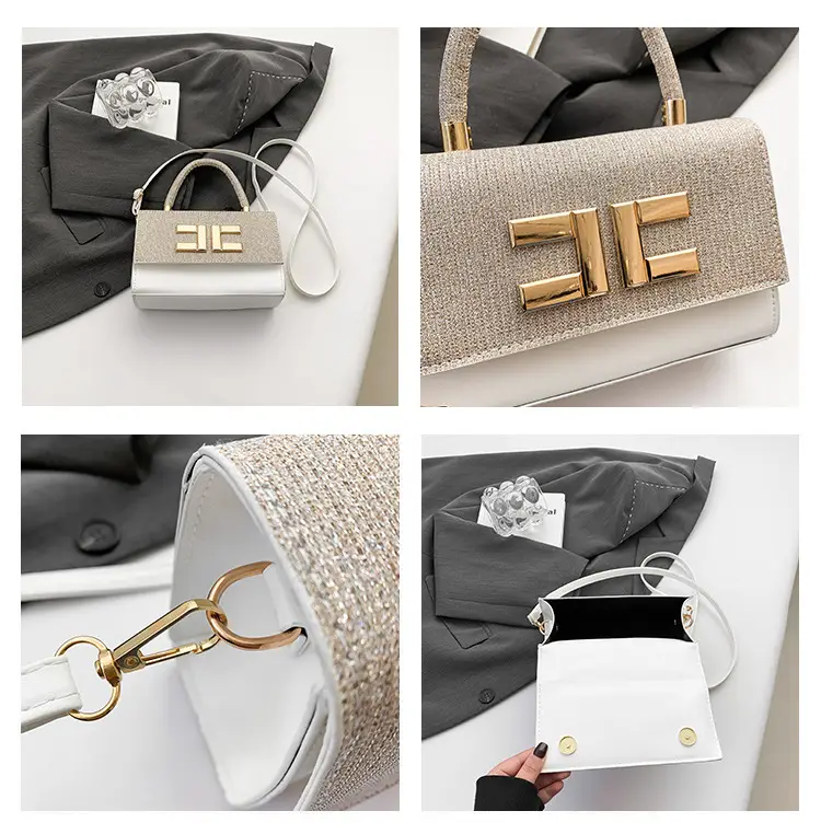 White Embroidered Women's PU Shoulder Bag 2025 — feature 9