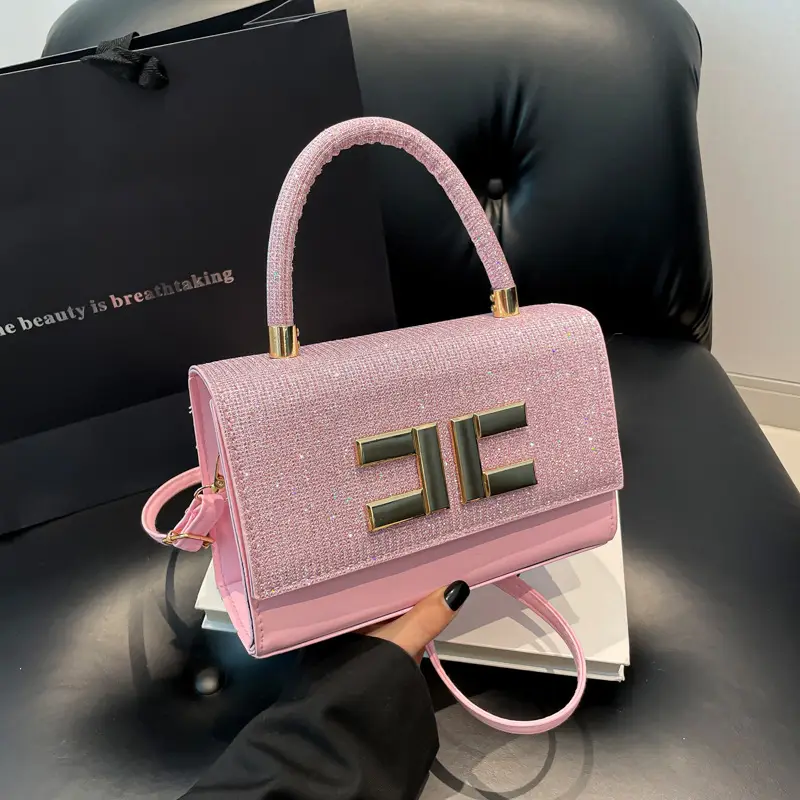 White Embroidered Women's PU Shoulder Bag 2025 - Image 3