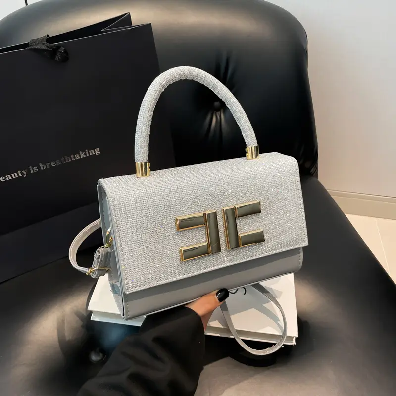 White Embroidered Women's PU Shoulder Bag 2025 - Image 4