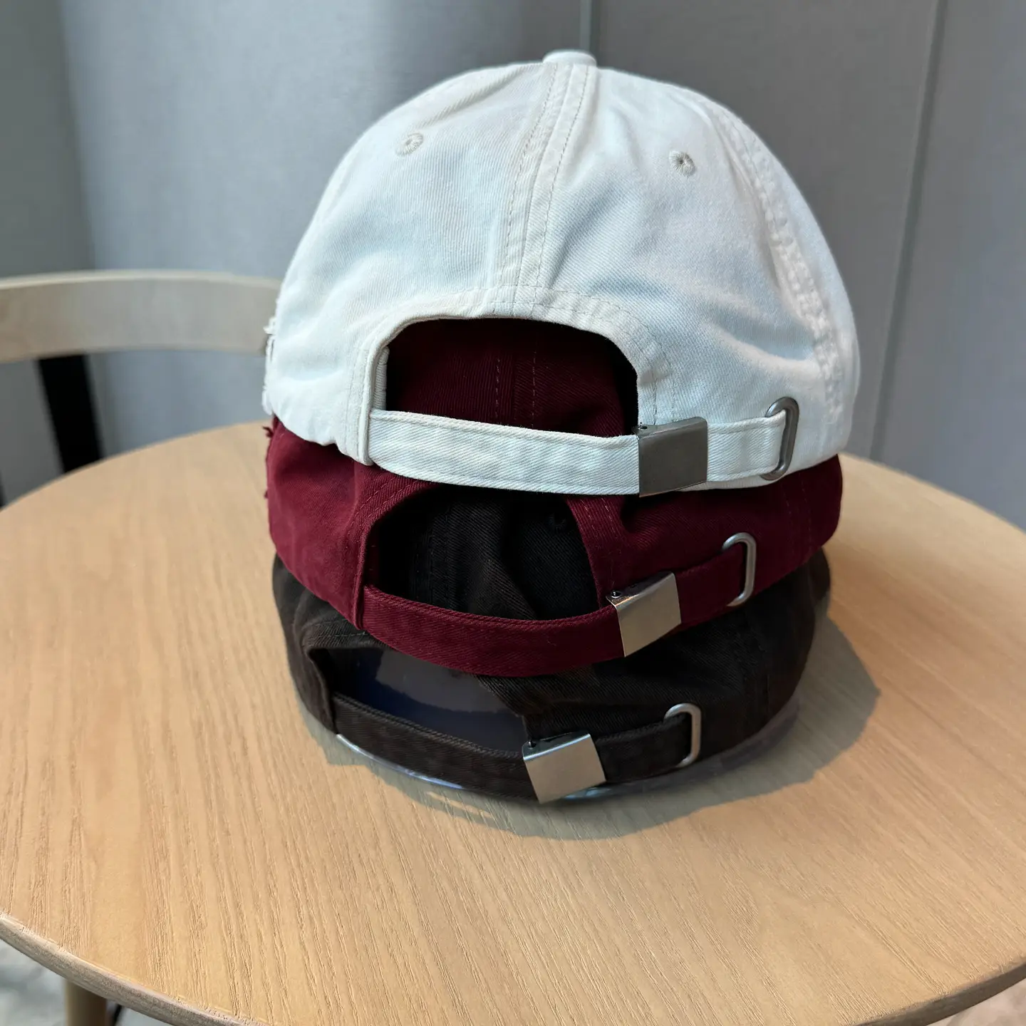 Autumn Distressed Baseball Caps for Women Large Head Wide Brim - Image 12