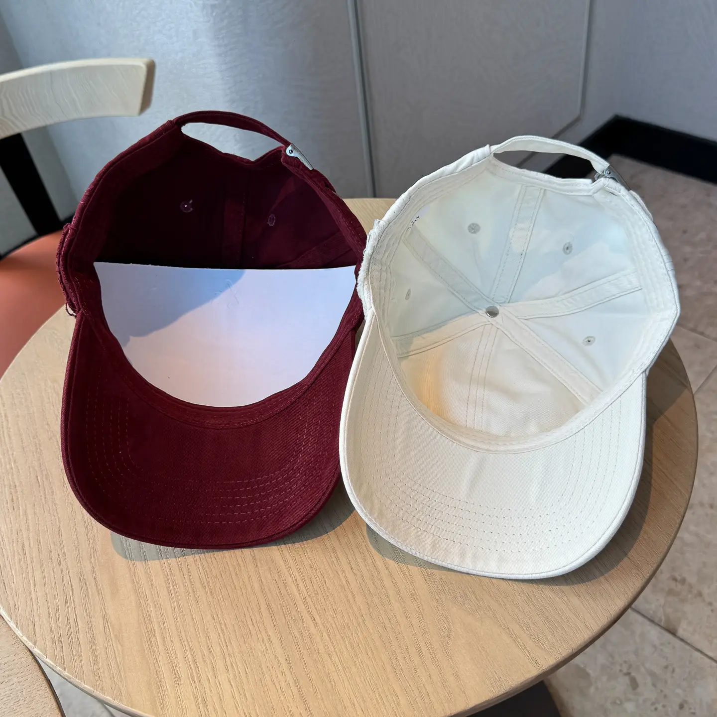 Autumn Distressed Baseball Caps for Women Large Head Wide Brim — feature 14