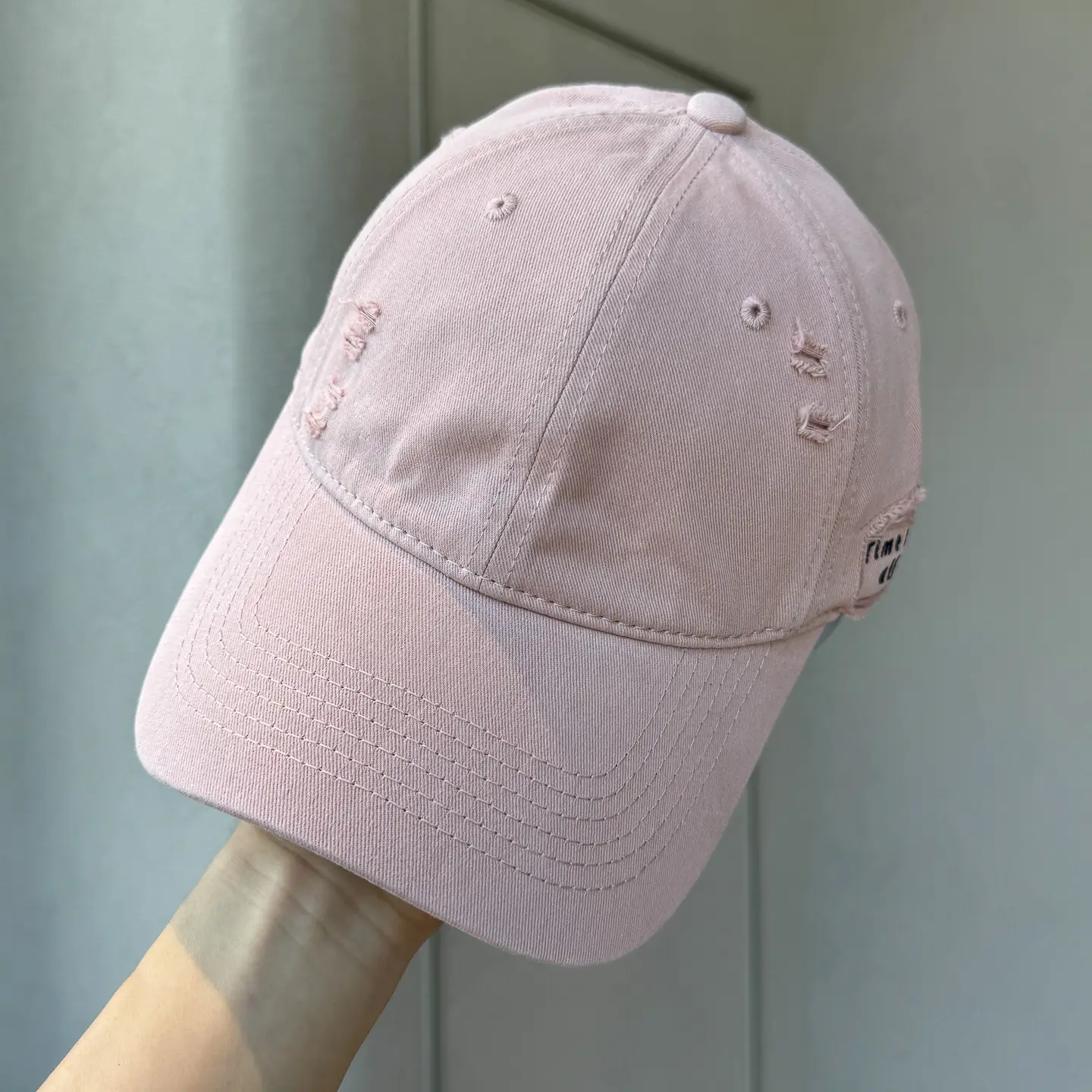 Autumn Distressed Baseball Caps for Women Large Head Wide Brim — feature 29