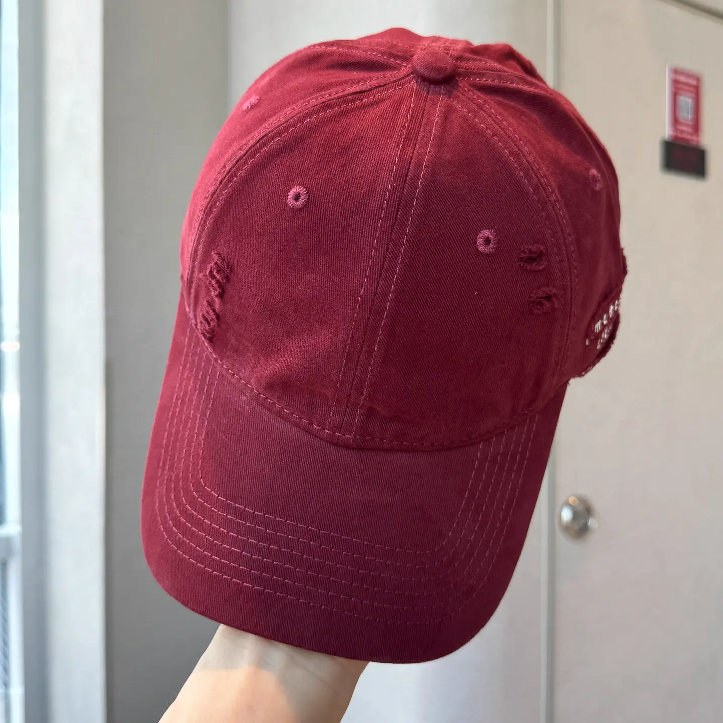 Autumn Distressed Baseball Caps for Women Large Head Wide Brim — feature 32