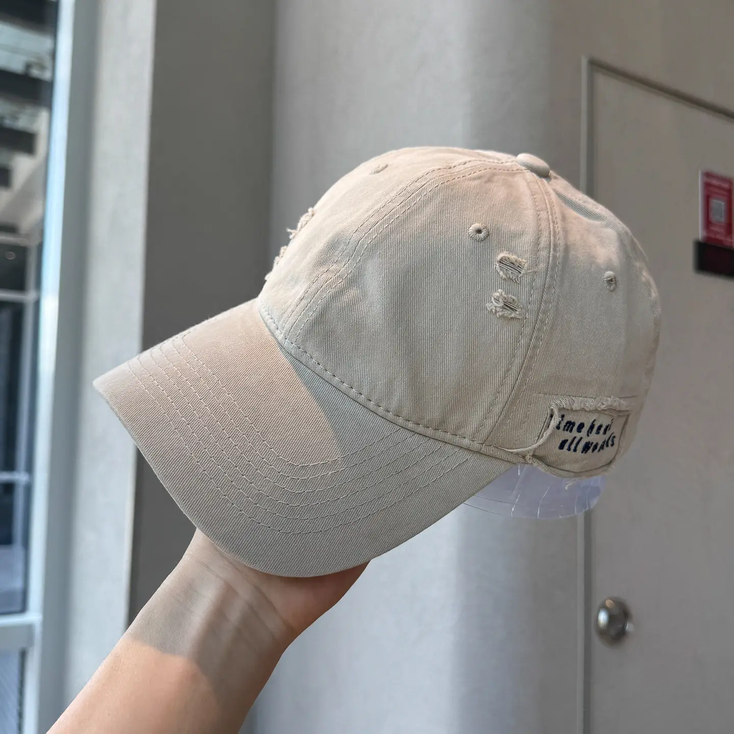 Autumn Distressed Baseball Caps for Women Large Head Wide Brim — feature 39
