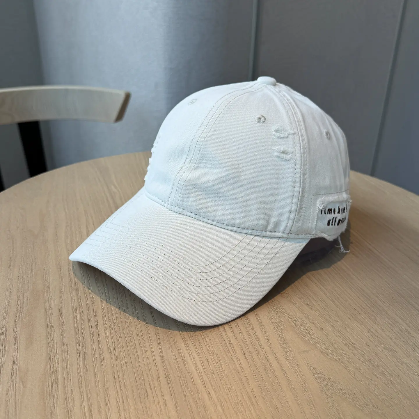 Autumn Distressed Baseball Caps for Women Large Head Wide Brim — feature 43