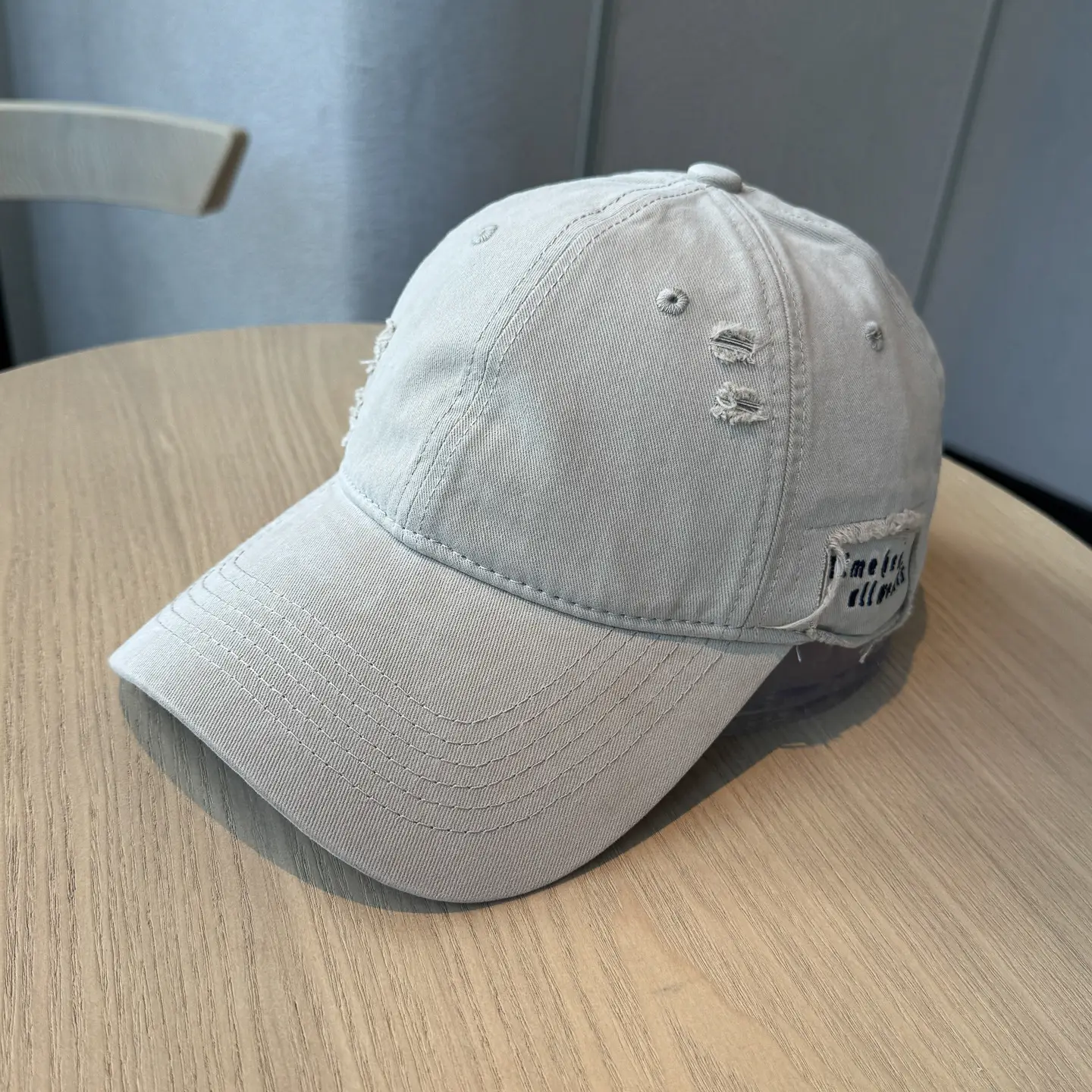 Autumn Distressed Baseball Caps for Women Large Head Wide Brim — feature 49