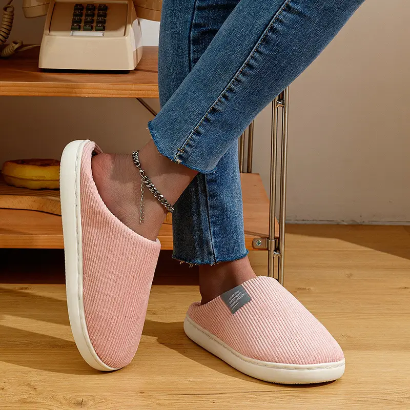 Women Cotton Slippers Warm Anti-Slip Winter Indoor - Image 17