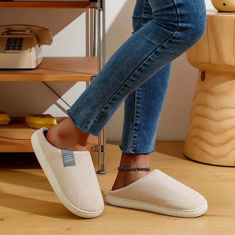 Women Cotton Slippers Warm Anti-Slip Winter Indoor - Image 18